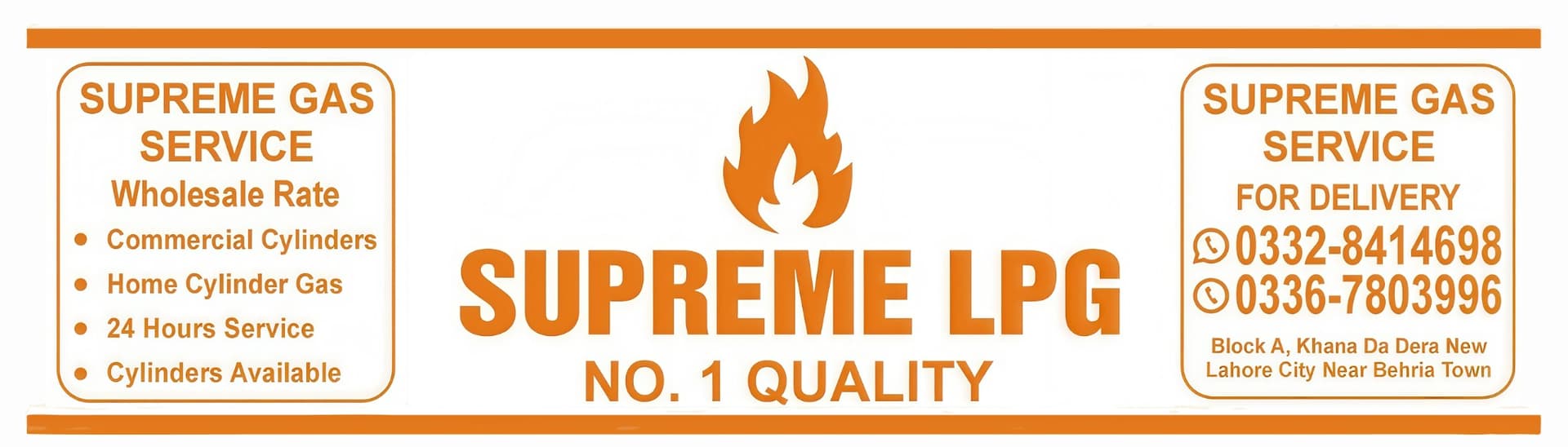 Supreme LPG Service Label